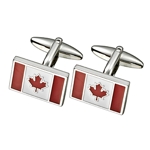 Canada Flag Souvenir Steel Cufflinks